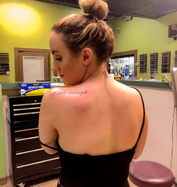 I am enough tattoo 31