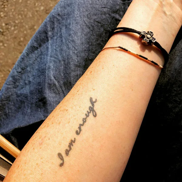 I am enough tattoo 37
