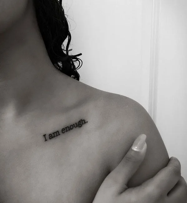 I am enough tattoo 44