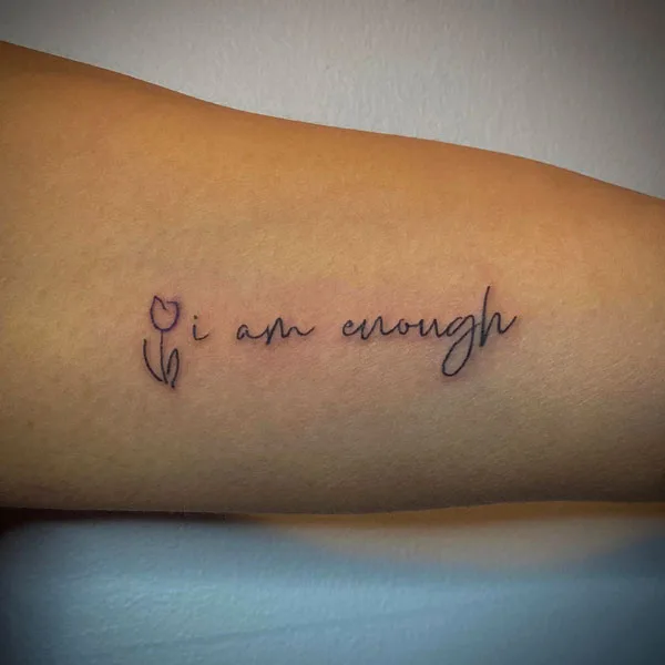I am enough tattoo 47
