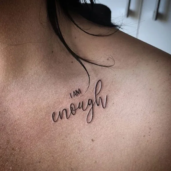 I am enough tattoo 49