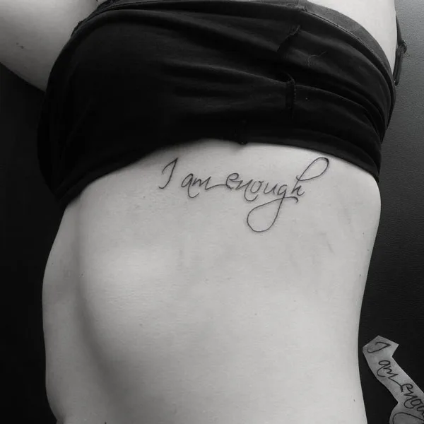 I am enough tattoo 5