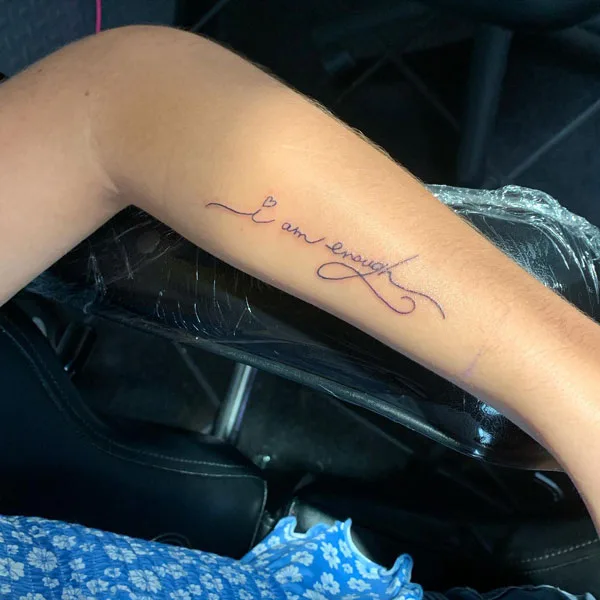 I am enough tattoo 52