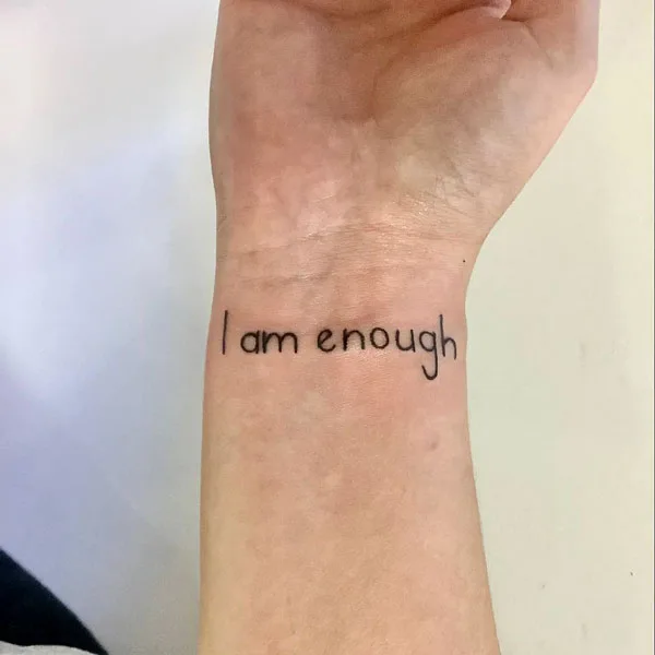 I am enough tattoo 56