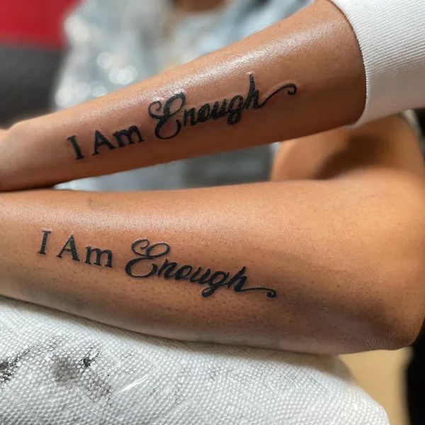 I am enough tattoo 61