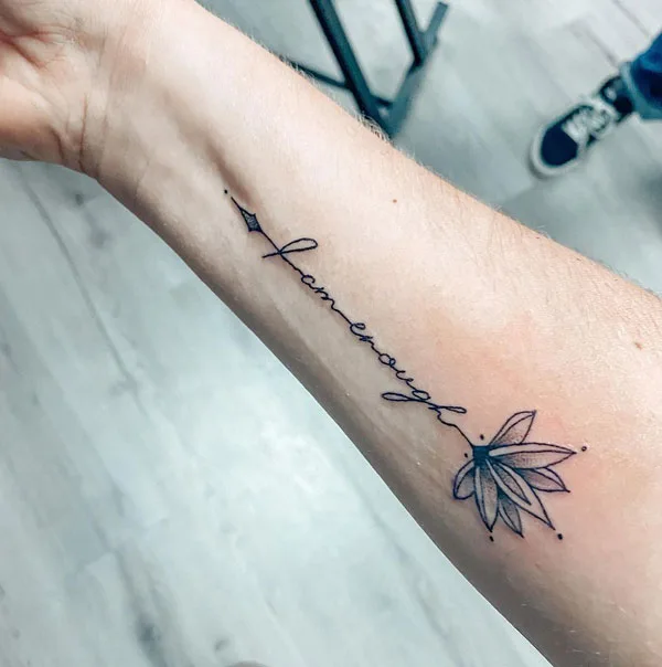 I am enough tattoo 69
