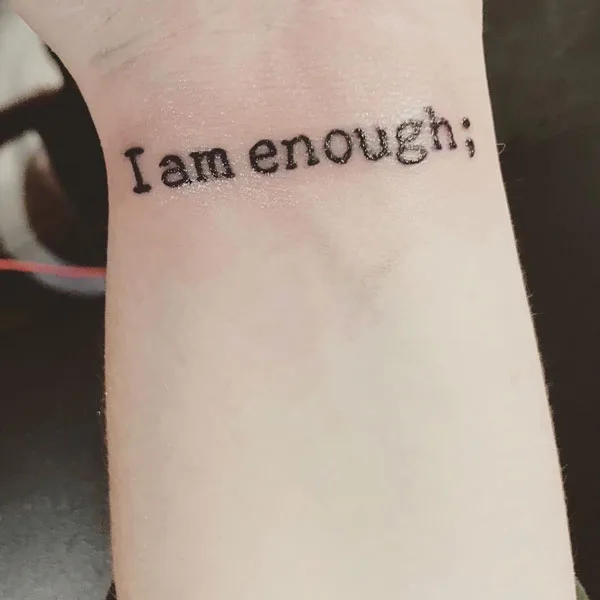 I am enough tattoo 7