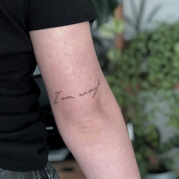 I am enough tattoo 73