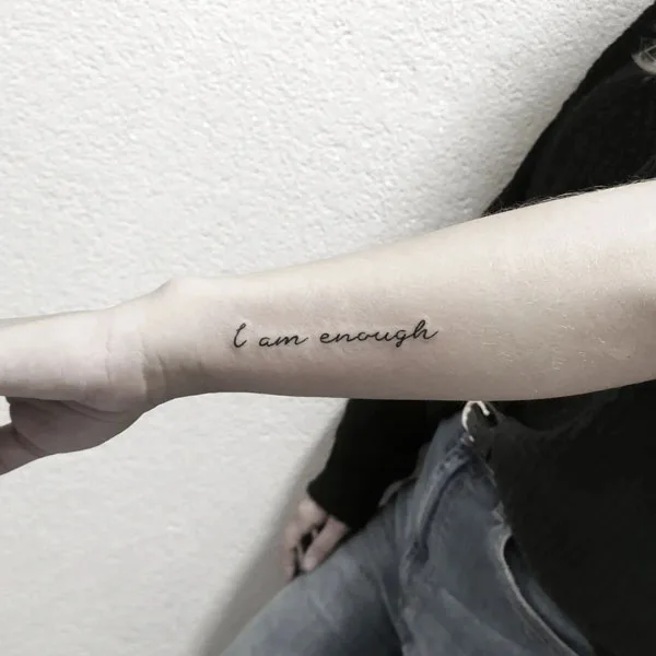 I am enough tattoo 75
