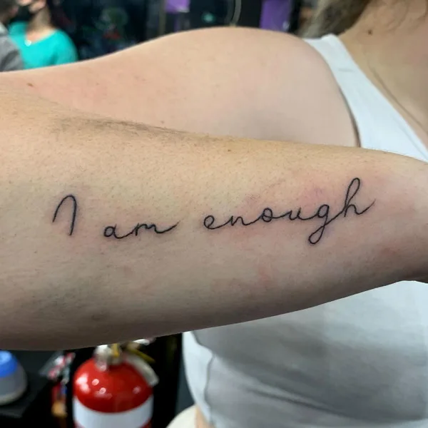 I am enough tattoo 78