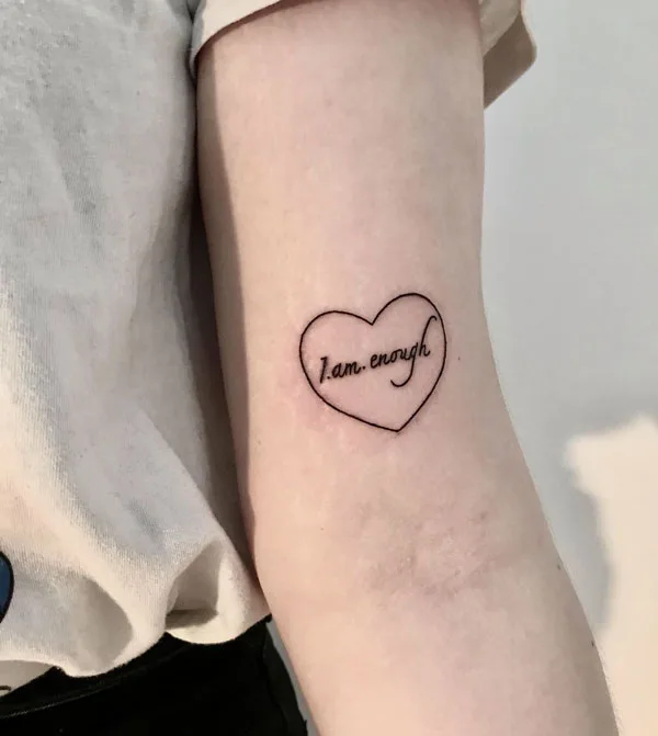 I am enough tattoo 79