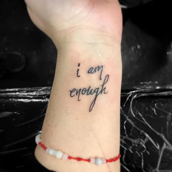 I am enough tattoo 8