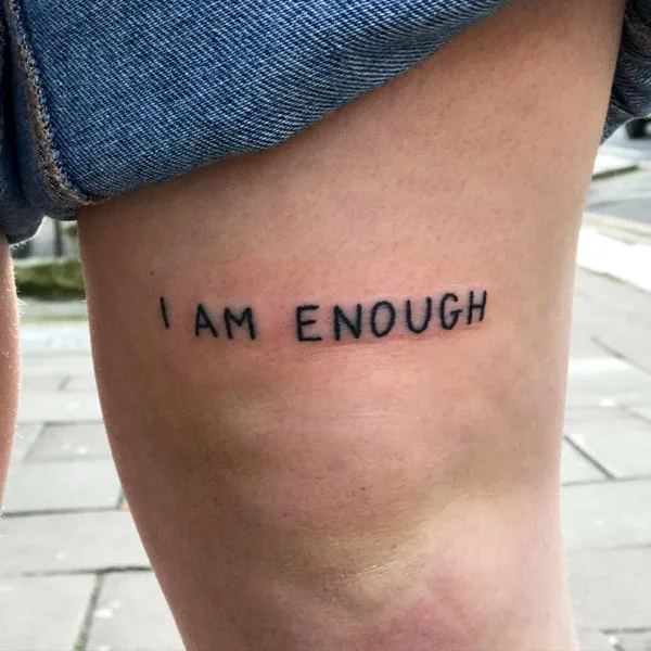 I am enough tattoo 80