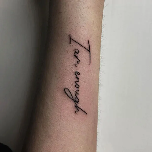 I am enough tattoo 81