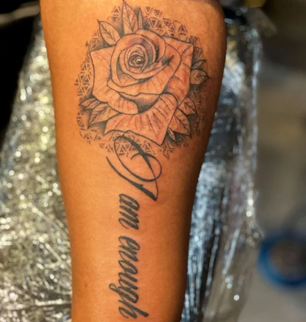 I am enough tattoo 82