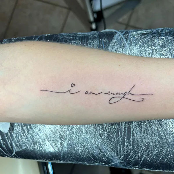 I am enough tattoo 83