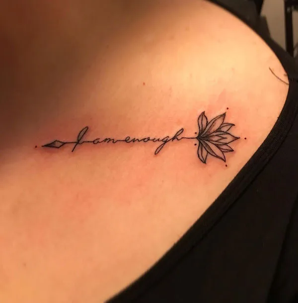 I am enough tattoo 84