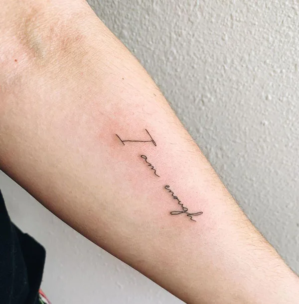 I am enough tattoo 85