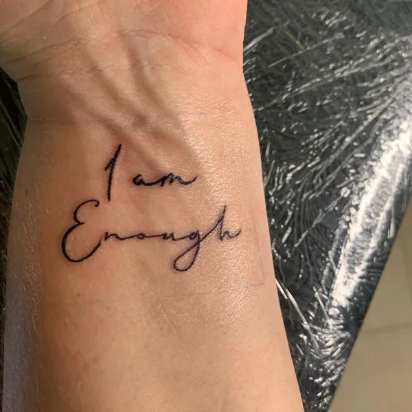 I am enough tattoo 86