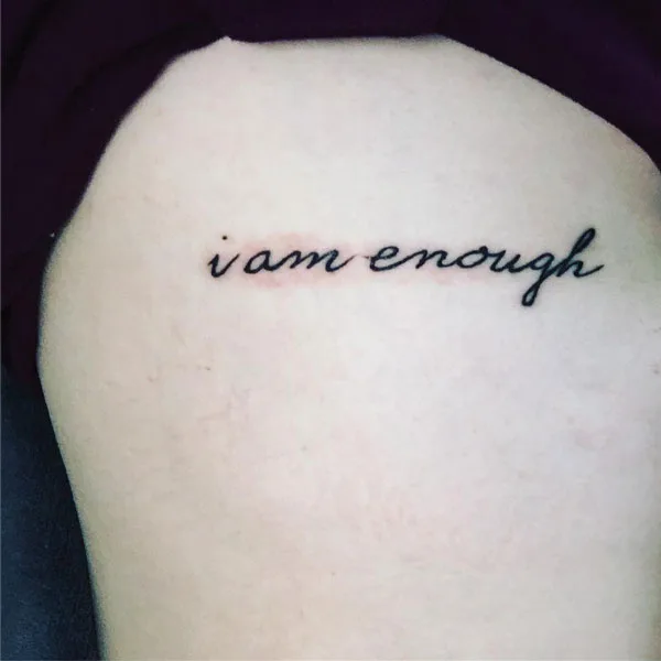 I am enough tattoo 9