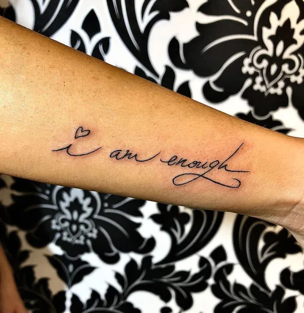 I am enough tattoo 94