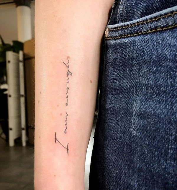 I am enough tattoo 99