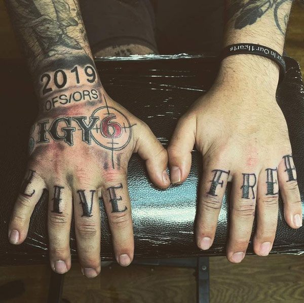 IGY6 Tattoo on hand