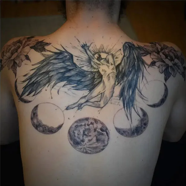 Icarus Back Tattoo 2