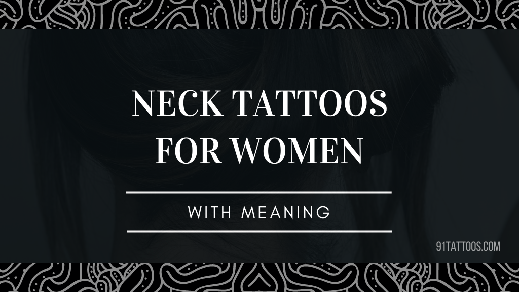 Impressive neck tattoos for women ideas