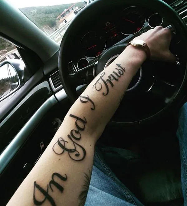 In god we trust tattoo 18