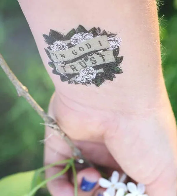 In god we trust tattoo 20