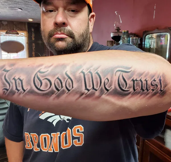 In god we trust tattoo 21