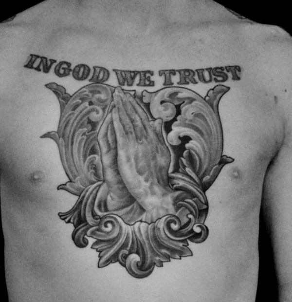 In god we trust tattoo 23