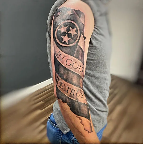 In god we trust tattoo 27