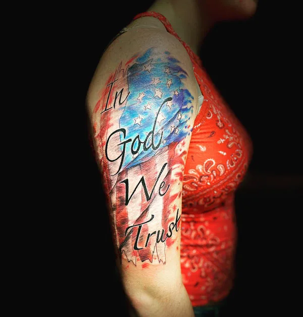 In god we trust tattoo 31