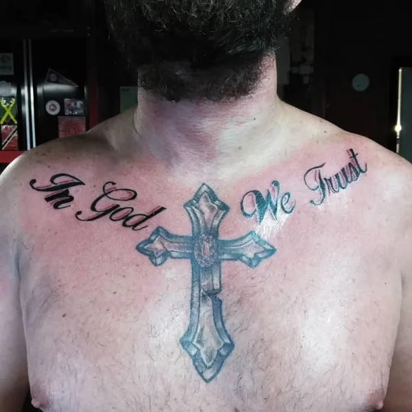 In god we trust tattoo 32