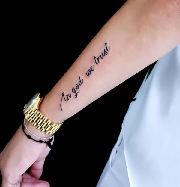 In god we trust tattoo 53