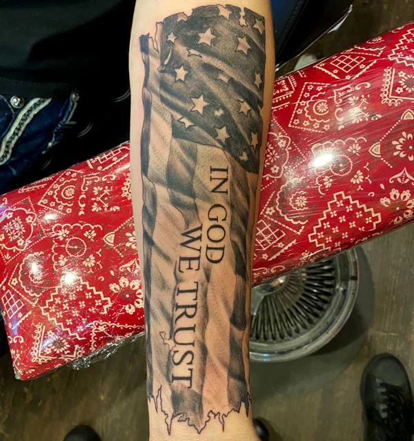 In god we trust tattoo 57