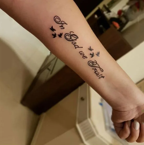 In god we trust tattoo 58