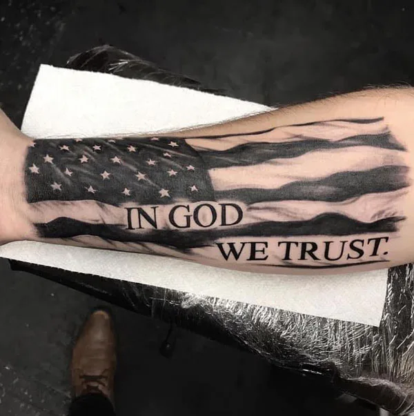 In god we trust tattoo 59