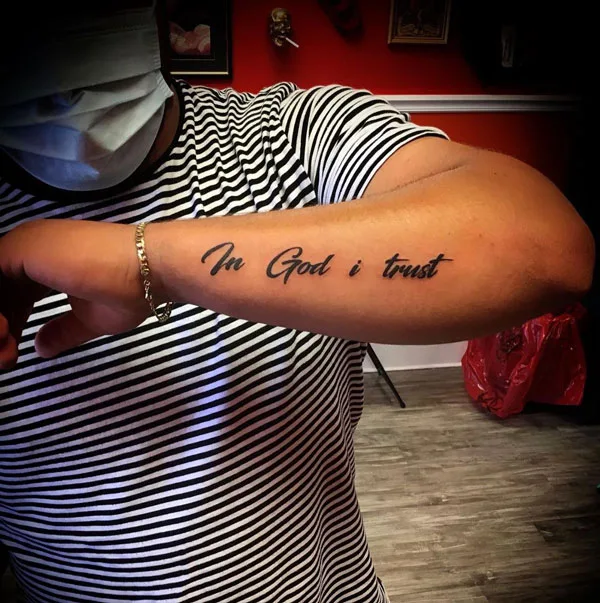 In god we trust tattoo 6