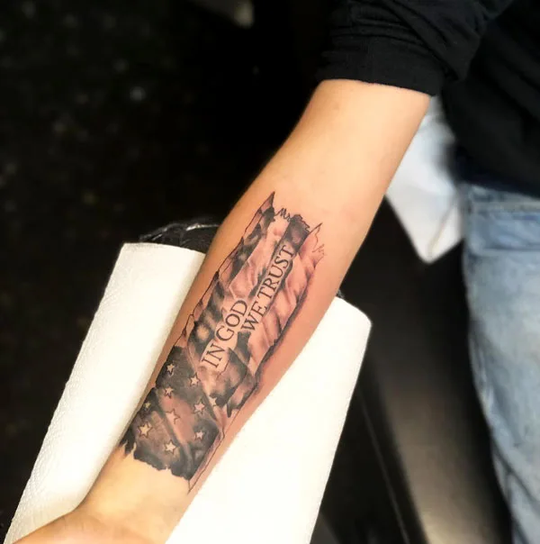 In god we trust tattoo 60