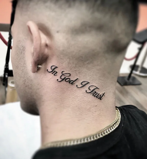 In god we trust tattoo 62