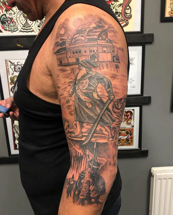 Indian Warrior Tattoo 1