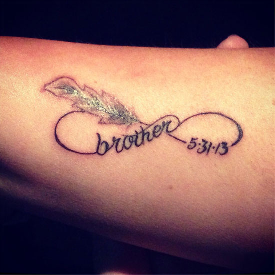 Infinite rip tattoo for brother
