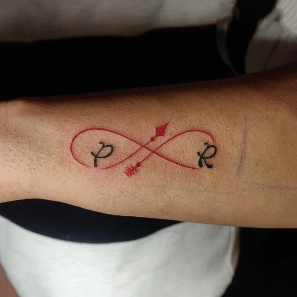 Infinity Initial Tattoo 1