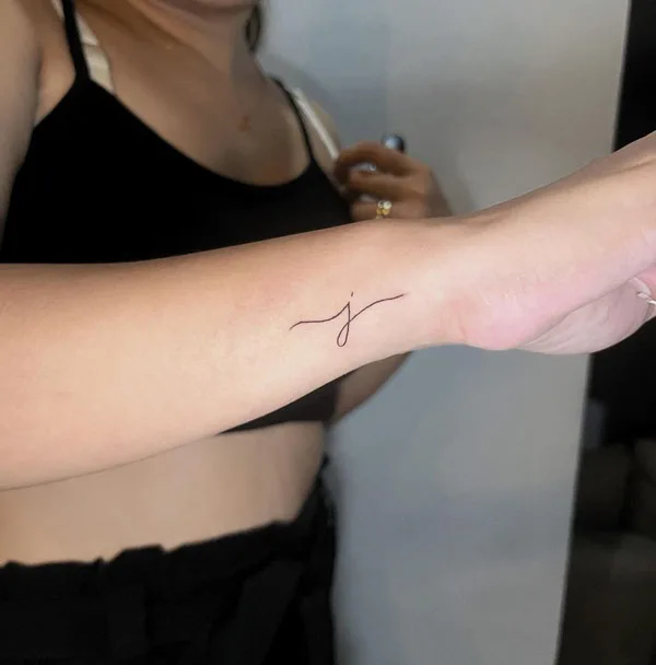 Initial J Tattoo 1