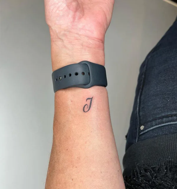 Initial J Tattoo 2