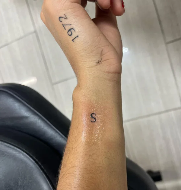 Initial S Tattoo 3