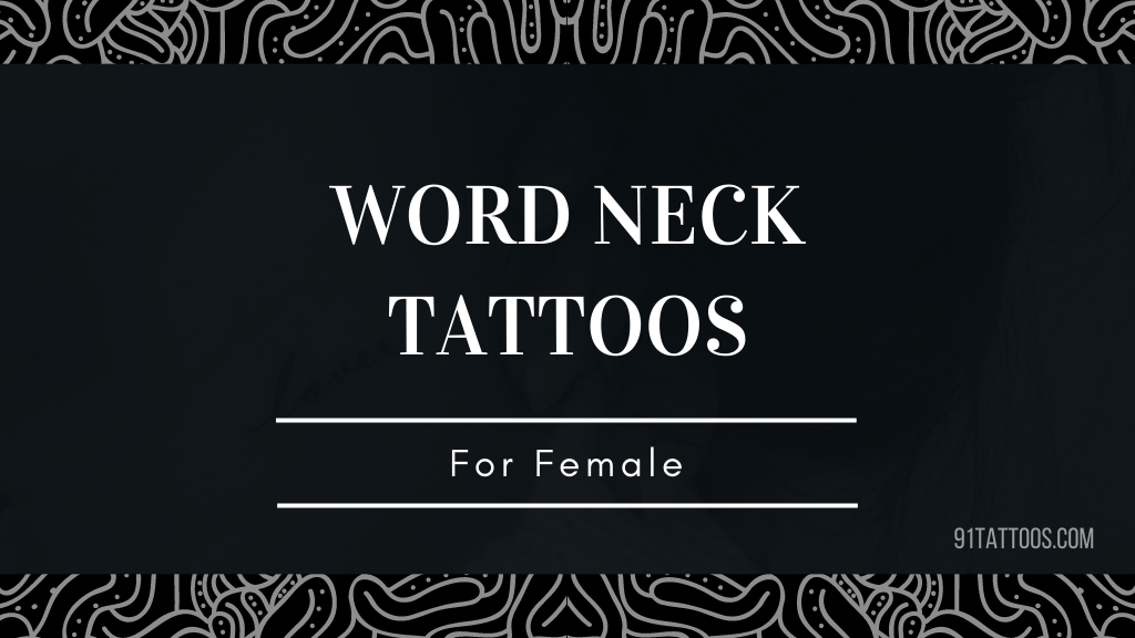 Ink Unveiled Exploring the Artistry of Word Neck Tattoos